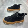 2023 new suede men's shoes spring and autumn casual shoes Korean fashion Shu Fei weaving single shoes men's shoes one piece dropshipping. 