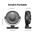 TOPK K62C Portable Mini USB Desk Fan,360°Rotation 3 Speeds Powerful Airflow,Small Cooling Fan for Bedroom Home Office Desktop. 