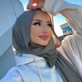 【Alien Alien】 70*180cm Muslim Chiffon Hijab Shawls Scarf Women Solid Color Head Wraps Women Hijabs Scarves Ladies Foulard Femme Muslim Veil. 