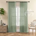 LISM 2023 NEW Linen Sheer Curtain Thiken Fabric Sliding Door Putih Curtain Lining Window Screening Long Curtain with Eye. 
