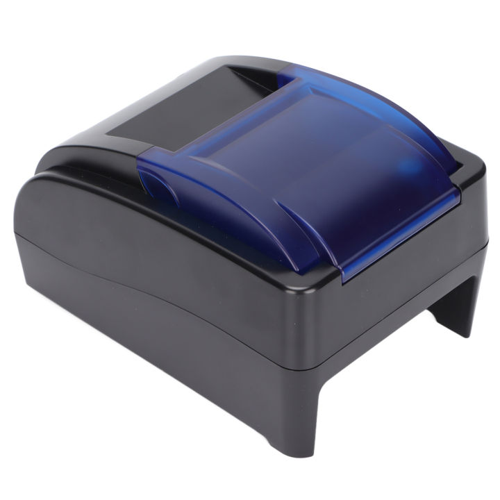 Label Printer 58mm Mini Portable Stable Convenient Thermal Printer for Supermarket Takeaway Express Ticket 100‑240vUK Plug