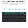 Rapoo 9010M Multi-Device Keyboard and Mouse Combo 2.4G/Bluetooth 5.0/4.0 Wireless Bluetooth Keyboard Mouse Set Support 4 Devices. 