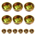 12 Pack Steel Bung Plug Drum Bung 2 and 3/4 Inch Bung Hole Cap 55 Gallon Drum Caps As Shown Metal Bung Caps with Plated Coated.