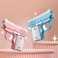 3D Printed Model Gravity Straight Jump Mini Toy Carrot Gun Non-firing Bullet Radish Toy Gun Kid Stress Relief Toy.