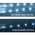 WS2811 RGB Led Strip Light 5050 SMD Addressable 30 48 60 96 144 LEDs External 1 IC Control 3 Leds Bright Normal Led Lights DC12V. 