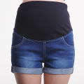 Summer Maternity Denim Shorts Slimming outside Wear Maternity Belly Support Pants Stretch Maternity Clothes Maternity Pants Cross-Border Spot. 