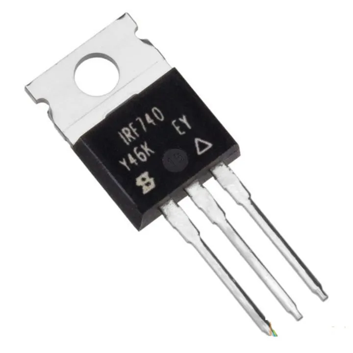 IRF740 MOSFET IRF 740 400V 10A N-Channel Power MOSFET TO-220 Package THT 3 Pin MOSFET Transistor Electrical Circuitry & Parts