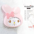 Sanrio new product My melody children's cute kawaii wall clock living room bedroom silent sweep second cartoon clock girl gift.