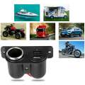 【Shop Now and Save】 Black Car Auxiliary USB Dual Power Outlet 12V Socket Plug Adapter Car Accessories. 