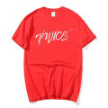 Twice Kpop T-shirt Cool New Album Letter PRINT Summer Men/Women Streetwear Twice Casual Tshirt Tee. 