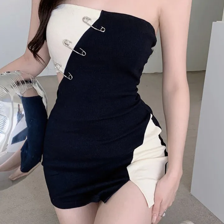 Halter%20Bodycon%20Dress%20Contrast%20Color%20Hollow%20Out%20Summer%20Party%20Mini%20Dress%20-%20Image%207