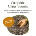 Premium Organic Chia Seeds - 500gm  High in Omega-3, Fiber & Antioxidants, Ideal for Weight Management. 
