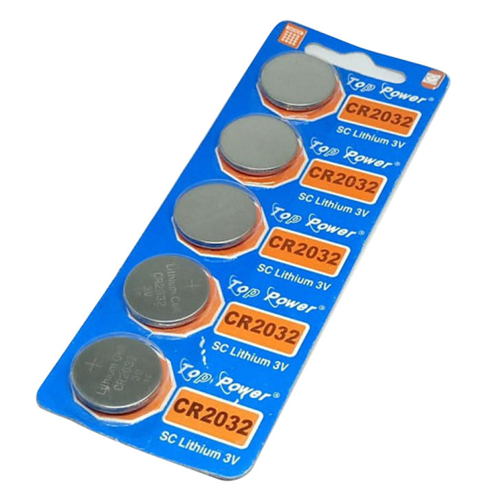 C2032 battery 3v lithium cell-5 piece - 6 volt battery