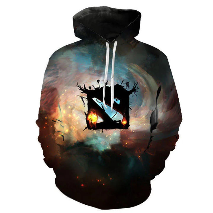New Fashion Casual Boys Girls Girls Kids Dota 2 Printed 3D Hoodies Streetwear Men's Women's Sweatshirts Long Sleeve
