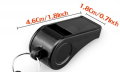 Ribbon Whistle Games Guard Defense Quality Plastic Whistle-Black (1 Piece) - 288770909. 