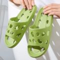 Summer Men Shower Slippers Slides Bathroom Leaking Non-Slip Indoor House Thick Bottom Hole Flip Flops Women Quick-Drying Slipper.