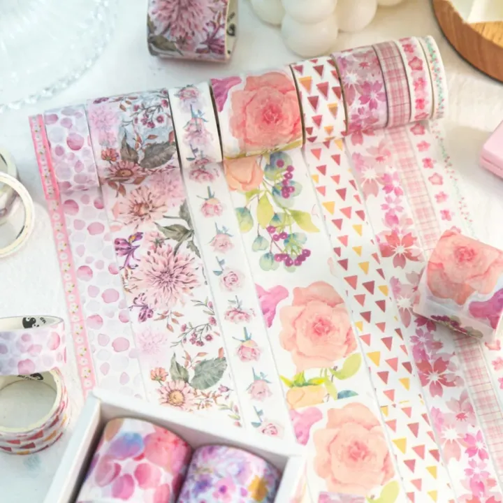 Mr.%20Paper%20Light%20Retro%20Plant%20Flowers%20Washi%20Tape%20Set%20Fresh%20DIY%20Handbook%20Beautiful%20Sticker%20Materials%20Stationery%2010rolls/box%20-%20Image%202
