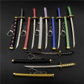 Anime One Piece Keychain Keyrings Cartoon Roronoa Zoro Action Figures Sword Kitetsu Model Accessories Toy Children Kids Gifts. 