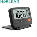 NOKLEAD Fold Mini Travel Clock With Calendar Home Digital LCD Thermometer Clock Traveling Alarm Clock Portable Desktop Clock.