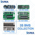 BMS 3S 10A 20A 25A 40A 11.1-12.6V 18650 Lithium Battery Charging Protection Board Module.