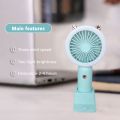 Portable Fan USB Rechargeable Mini Fan With Three-speed Electric Hand Fans For Home And Travel Camping Night Light Cooler. 