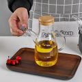 500ml High Borosilicate Glass Oiler Leak-Proof Oil Pot Home Kitchen Oil Bottle With Scale Suitable For Oil Liquid Vinegar. 