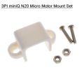 20mm N20 Micro Motor Mount Set 3PI miniQ N20 Plastic Micro Motor Mount Set Adapters DC Gear Motor Mounting Plastic Bracket Toy Car Vehicle . 