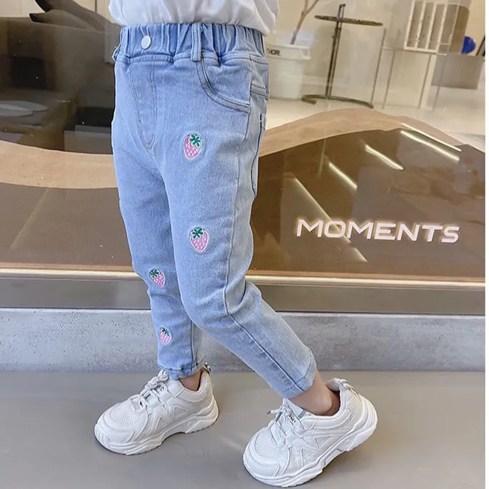 Cute%20Girls'%20Jeans%20Spring%20and%20Autumn%20Women's%20Baby%20Autumn%20Fashionable%20Casual%20Pants%20Soft%20Slim%20Fit%20Outer%20Wear%20Trousers%20Fashion%20-%20Image%203