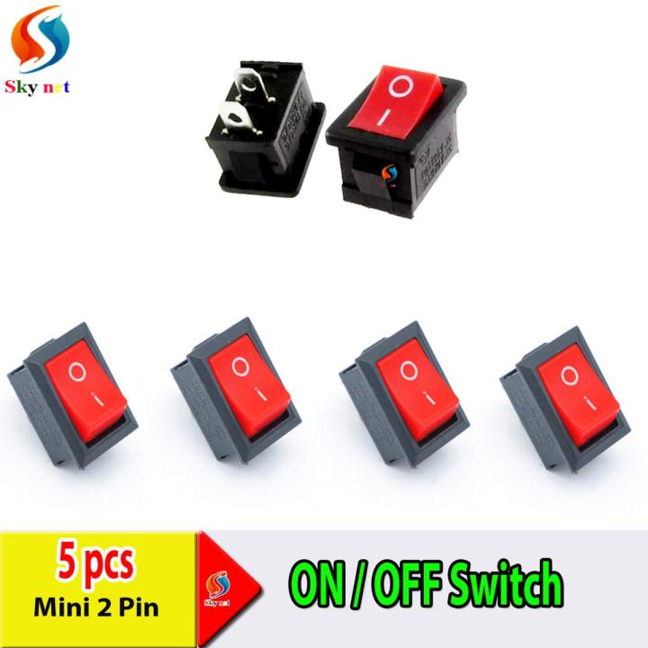 5 Pc Electronics Mini 2 Pin SPST on/OFF Switch for Electronic Circuit ...