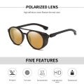 KEITHION Retro Round Polarized Sunglasses Steampunk Men Women Brand Designer Glasses Oculos De Sol Shades UV Protection.