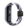 Watch Strap For Xiaomi Mi Band 8 9 10 Elastic Nylon solo Loop Adjustable Watch Band Magnetic Buckle Belt for MI bend 8 9 10 শুধু ঘড়ির বেল্ট ঘড়ি না.