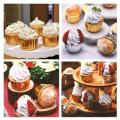 50 Pack Gold Foil Metallic Paper Baking Cups Muffin Cups Cupcake Liners Cake Baking Cups for Wedding Party Birthday Decoration. 