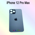 Backshell for iPhone 12 Pro Max Replacement Back Battery Cover Back Rear Glass Case - camera. 