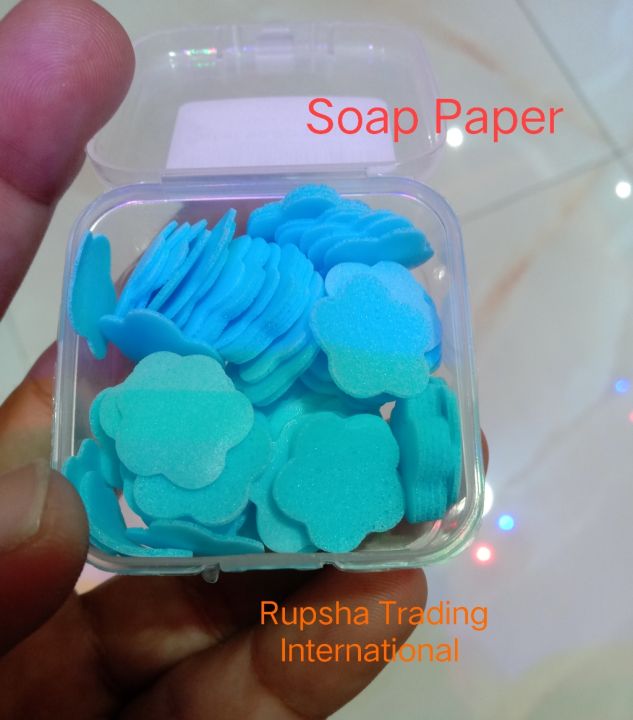 One Box Portable Travel Boxed Mini Soap Paper