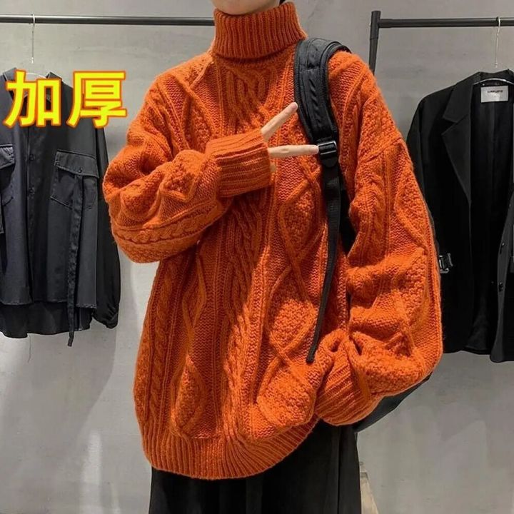 Green%20Sweaters%20Men%20Winter%20Pullover%20Turtleneck%20Sweaters%20Streetwear%20Fisherman%20Sweater%20Cable%20Knit%20Jumper%20Oversized%20Sweaters%20Trends%20-%20Image%203