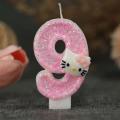 Kawaii Hello Kitty Number Birthday Candle Sanrio Kitty Cat Digital Candles Birthday Cake Decoration Anniversary Party Candles. 