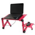 360° Adjustable Foldable Laptop PC Desk Table Vented Stand Bed Tray w/ Cooling Fan. 