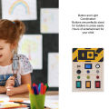 LED Light Switch Toy, Portable Color Recognition Light Up Sensory Board Small Educational Noiseless for Travel.