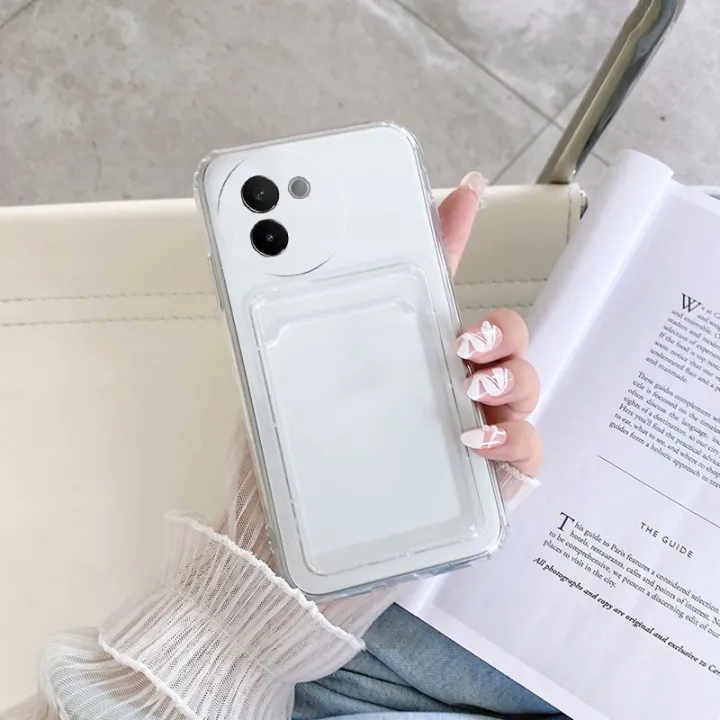 For%20VIVO%20V30E%205G%20Case%20Transparent%20silicone%20change%20wallet%20photo%20clip%20Lens%20Protection%20for%20vivo%20V30E%20Back%20Cover%20-%20Image%205