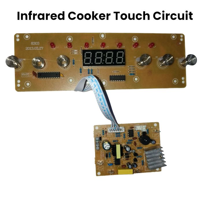 Infrared Cooker Touch Control Ciorcuit Digital LED Display 18000~ 2000W PCB Mother Board Replacement Parts