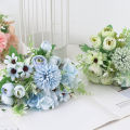 1 Bouquet Silk Cloth Artificial Flower Home Office Ornament Wedding Party Decor.