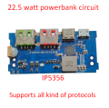 PD 22.5W ip5356 Fast Charging Power Bank Circuit With Display (Blue). 