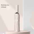 【selevn roind】Big 12 Ribs Strong Umbrella Enlarge 108cm Diameter Automatic UV Parasol Wind And Rain Resistance Bumbershoot.