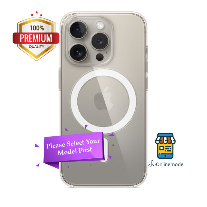 iPhone 15 PRO / 15 PRO MAX/16 PRO/16 PRO MAX Clear Case with MagSafe