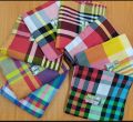 Cotton Panel Check Bedsheet Multicolor Only Bedsheet. (No Pillow Cover ) - Bed Sheet.