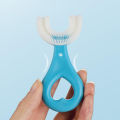 Silicone Baby Tooth Cleaner Brush Teether Brushes Oral U Shape Silicone Soft Head 360 Degree Deep Cleaning Brush. 