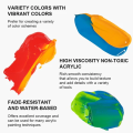 MIYA HIMI Professional Acrylic Paint Tube Set – 12 Colors, 12 ml Each.