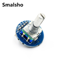 Rotary Encoder Module for Arduino Brick Sensor Development Round Audio Rotating Potentiometer Knob Cap EC11. 