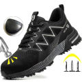【selevn roind】 Anti-stab Safety Shoes Men Steel Toe Shoes Puncture Proof Breathable Work Safety Boots Man Construction Work Shoes Male Sneakers. 