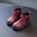 2022 Spring Autumn Winter Ankle Boots Light Girl Platform Shoes Burgundy Beige Black Boys Short Boots Super Cozy Shoes.